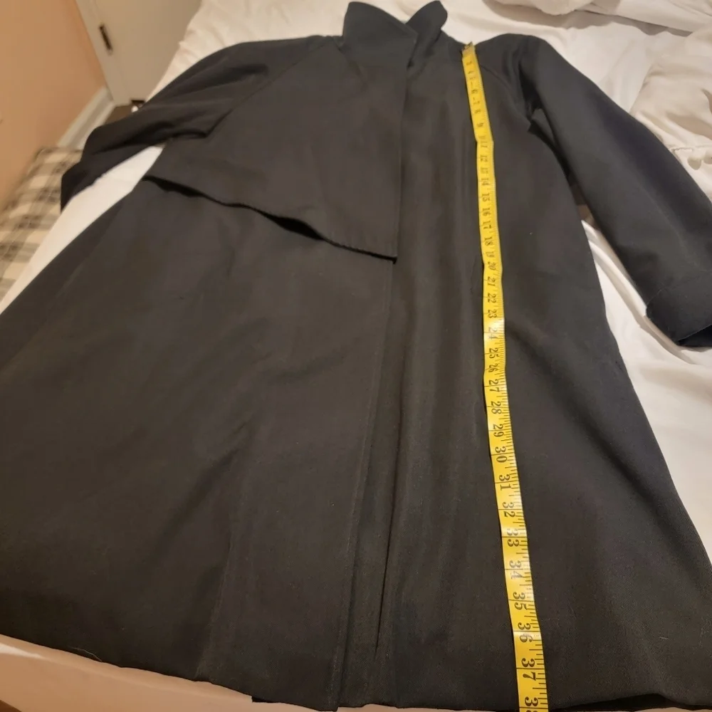 Laura Winston Trench Coat Size 6 Medium Button Down Jacket Academia Vintage 80s